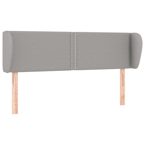 Cabecero de tela gris claro 147x23x78/88 cm Cabecero de tela gris claro 147x23x78/88 cm