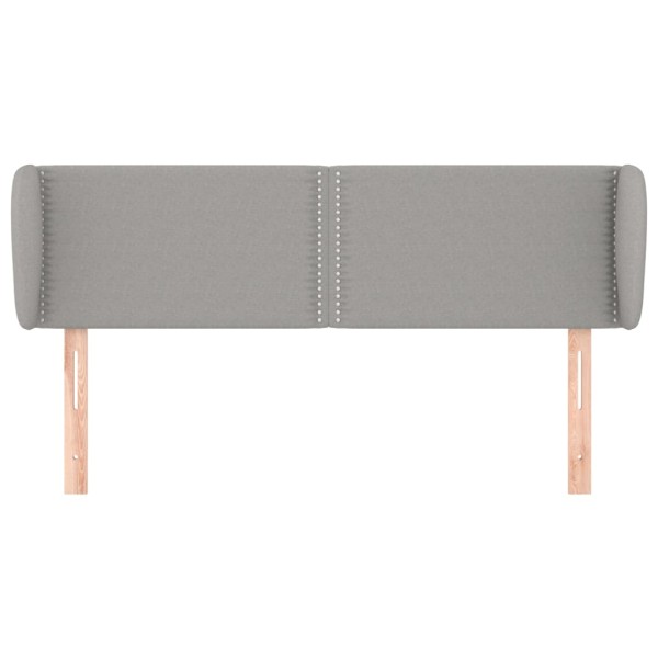 Cabecero de tela gris claro 147x23x78/88 cm Cabecero de tela gris claro 147x23x78/88 cm