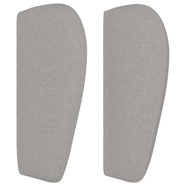 Cabecero de tela gris claro 147x23x78/88 cm Cabecero de tela gris claro 147x23x78/88 cm