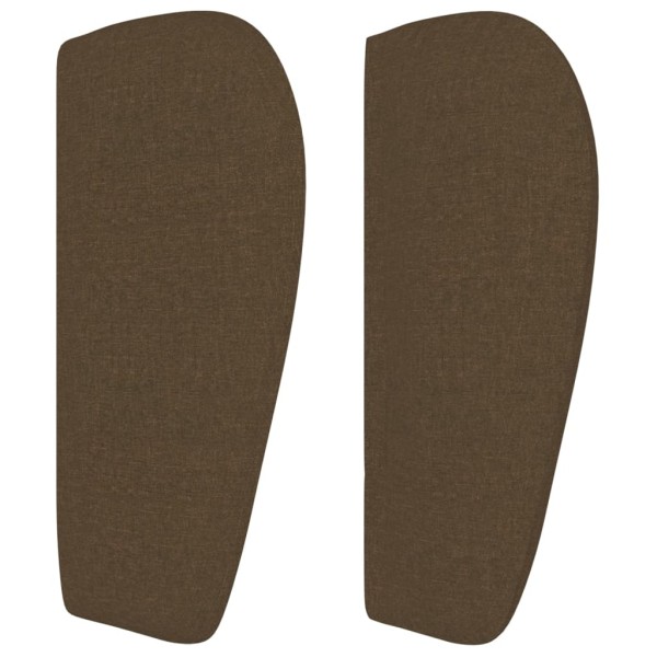 Cabecero de tela marrón oscuro 83x23x78/88 cm Cabecero de tela marrón oscuro 83x23x78/88 cm