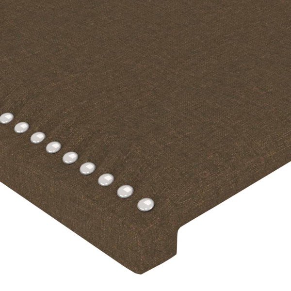 Cabecero de tela marrón oscuro 83x23x78/88 cm Cabecero de tela marrón oscuro 83x23x78/88 cm