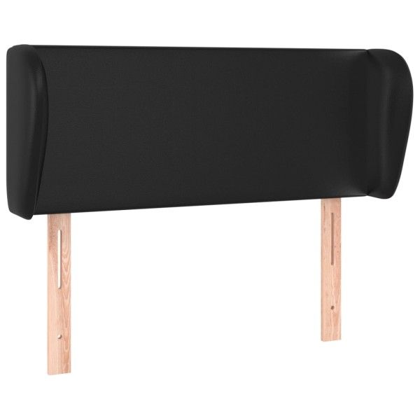 Cabecero de cuero sintético negro 103x23x78/88 cm Cabecero de cuero sintético negro 103x23x78/88 cm