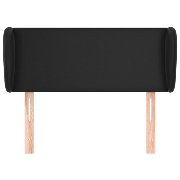 Cabecero de cuero sintético negro 103x23x78/88 cm Cabecero de cuero sintético negro 103x23x78/88 cm