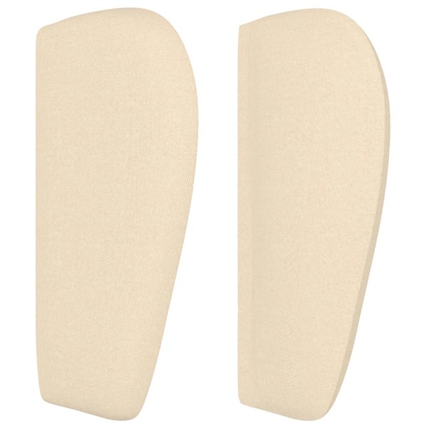 Cabecero de tela color crema 183x23x78/88 cm Cabecero de tela color crema 183x23x78/88 cm