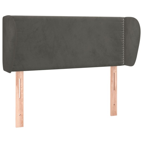 Cabecero de terciopelo gris oscuro 83x23x78/88 cm Cabecero de terciopelo gris oscuro 83x23x78/88 cm