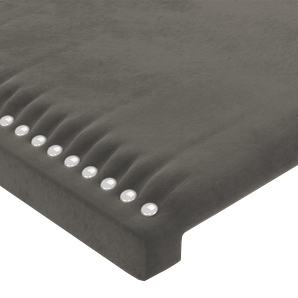 Cabecero de terciopelo gris oscuro 83x23x78/88 cm Cabecero de terciopelo gris oscuro 83x23x78/88 cm