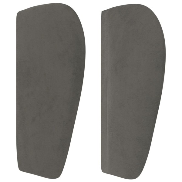 Cabecero de terciopelo gris oscuro 103x23x78/88 cm Cabecero de terciopelo gris oscuro 103x23x78/88 cm