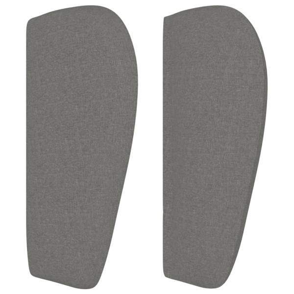 Cabecero de tela gris oscuro 147x23x78/88 cm Cabecero de tela gris oscuro 147x23x78/88 cm