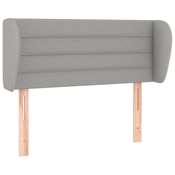 Cabecero de tela gris claro 103x23x78/88 cm Cabecero de tela gris claro 103x23x78/88 cm