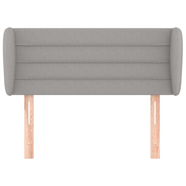 Cabecero de tela gris claro 103x23x78/88 cm Cabecero de tela gris claro 103x23x78/88 cm