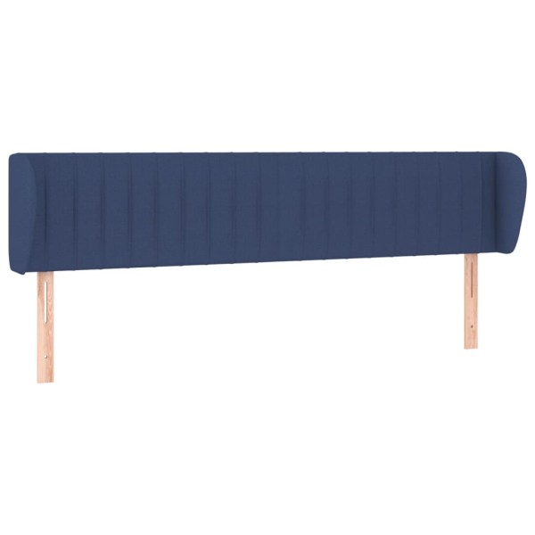 Cabecero de tela azul 183x23x78/88 cm Cabecero de tela azul 183x23x78/88 cm