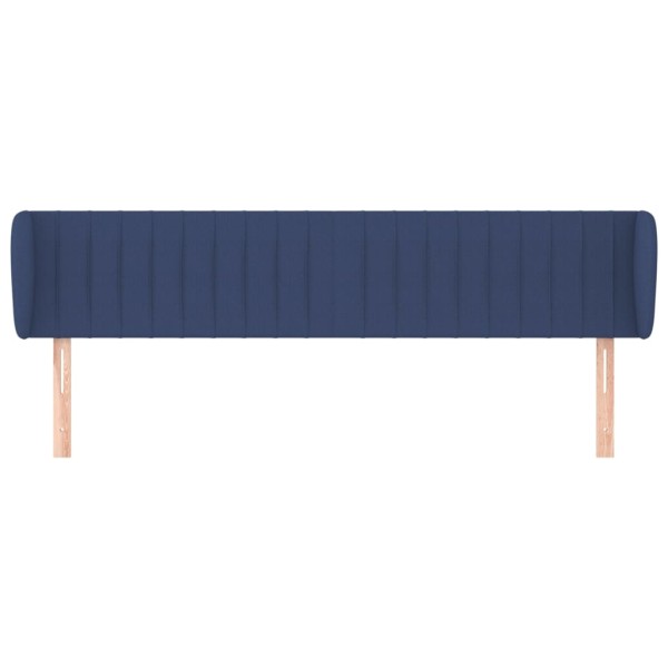 Cabecero de tela azul 183x23x78/88 cm Cabecero de tela azul 183x23x78/88 cm