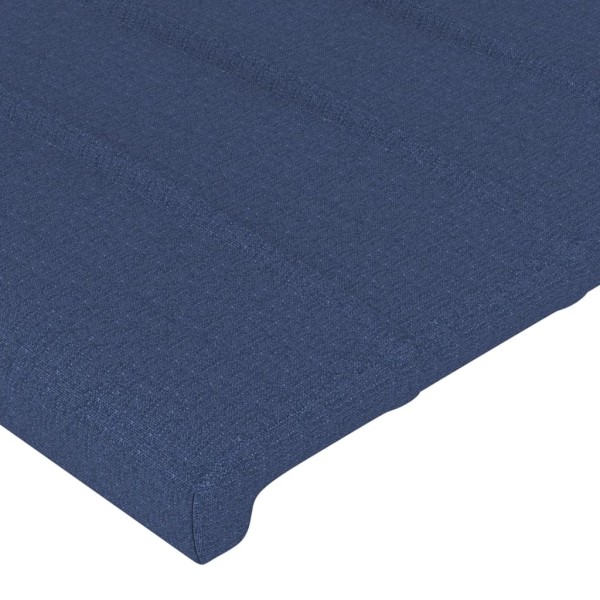 Cabecero de tela azul 183x23x78/88 cm Cabecero de tela azul 183x23x78/88 cm