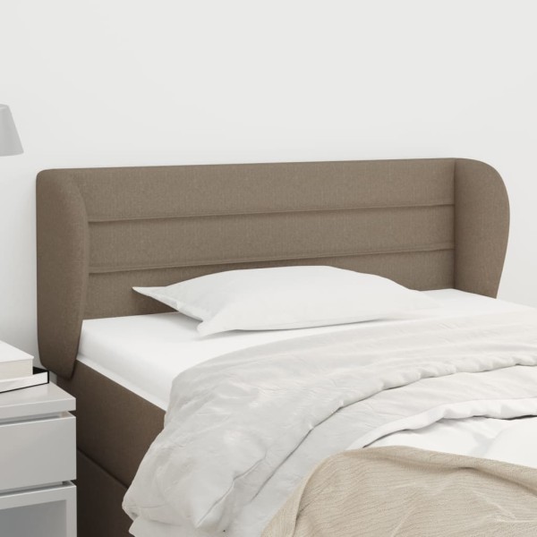 Cabecero de tela gris taupe 83x23x78/88 cm Cabecero de tela gris taupe 83x23x78/88 cm
