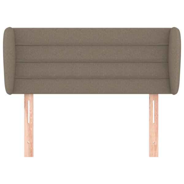 Cabecero de tela gris taupe 83x23x78/88 cm Cabecero de tela gris taupe 83x23x78/88 cm