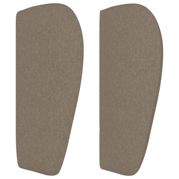 Cabecero de tela gris taupe 83x23x78/88 cm Cabecero de tela gris taupe 83x23x78/88 cm