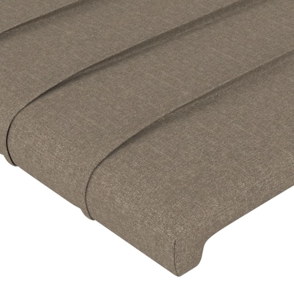 Cabecero de tela gris taupe 83x23x78/88 cm Cabecero de tela gris taupe 83x23x78/88 cm