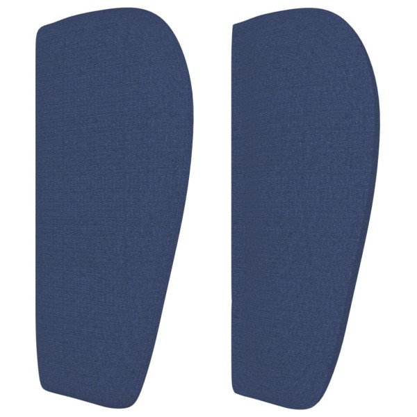 Cabecero de tela azul 203x23x78/88 cm Cabecero de tela azul 203x23x78/88 cm