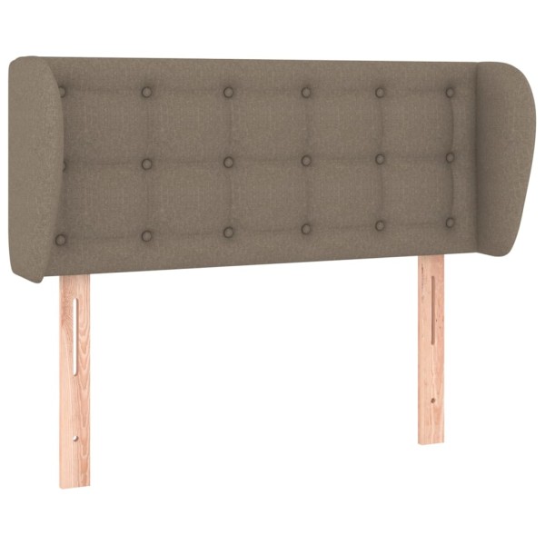 Cabecero de tela gris taupe 103x23x78/88 cm Cabecero de tela gris taupe 103x23x78/88 cm