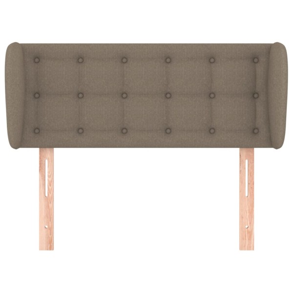 Cabecero de tela gris taupe 103x23x78/88 cm Cabecero de tela gris taupe 103x23x78/88 cm