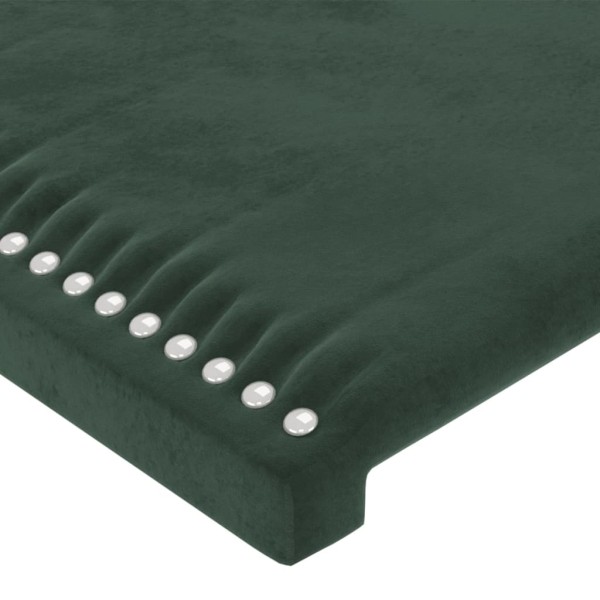 Cabecero con orejas de terciopelo verde oscuro 83x23x118/128 cm Cabecero con orejas de terciopelo verde oscuro 83x23x118/128 cm