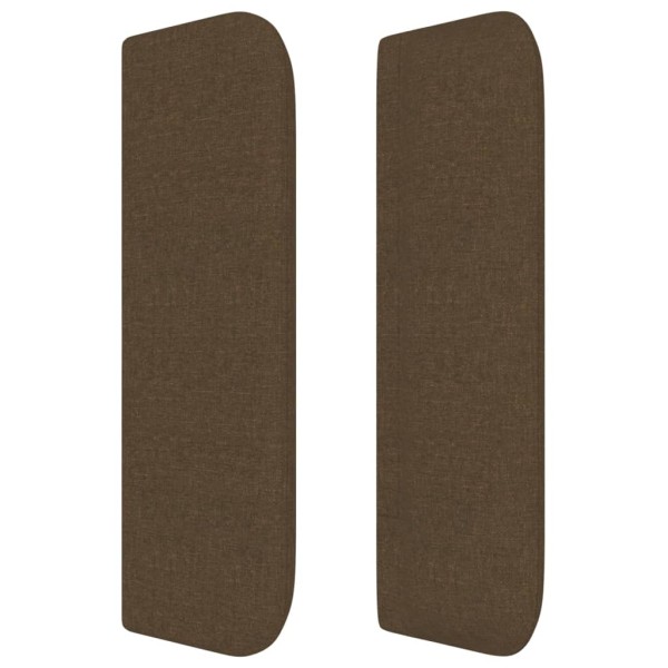 Cabecero de tela gris oscuro 103x16x78/88 cm Cabecero de tela gris oscuro 103x16x78/88 cm