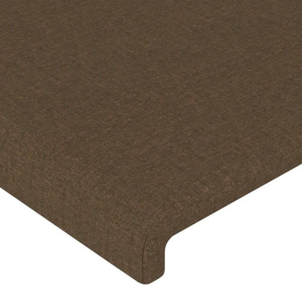 Cabecero de tela gris oscuro 103x16x78/88 cm Cabecero de tela gris oscuro 103x16x78/88 cm