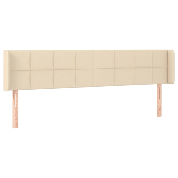 Cabecero de tela color crema 163x16x78/88 cm Cabecero de tela color crema 163x16x78/88 cm