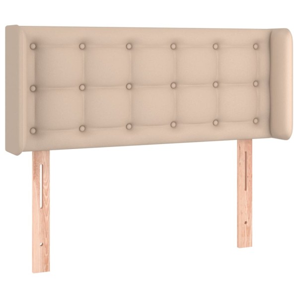 Cabecero de cuero sintético color capuchino 103x16x78/88 cm Cabecero de cuero sintético color capuchino 103x16x78/88 cm