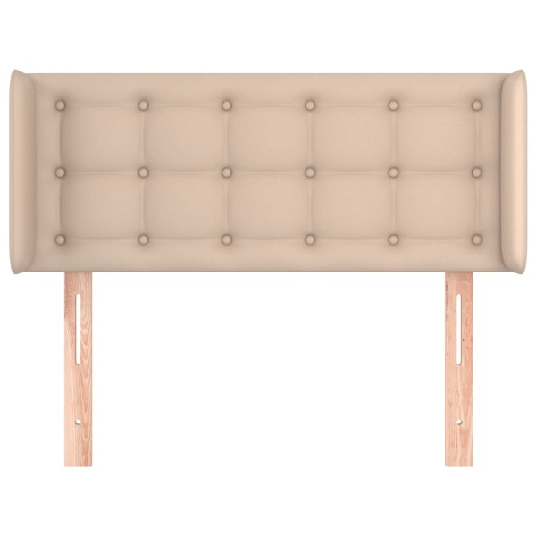 Cabecero de cuero sintético color capuchino 103x16x78/88 cm Cabecero de cuero sintético color capuchino 103x16x78/88 cm