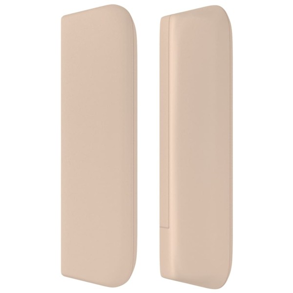 Cabecero de cuero sintético color capuchino 103x16x78/88 cm Cabecero de cuero sintético color capuchino 103x16x78/88 cm