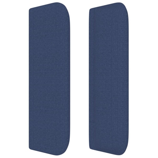 Cabecero de tela azul 147x16x78/88 cm Cabecero de tela azul 147x16x78/88 cm