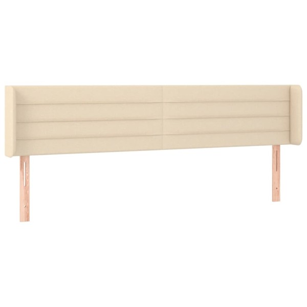 Cabecero de tela color crema 183x16x78/88 cm Cabecero de tela color crema 183x16x78/88 cm