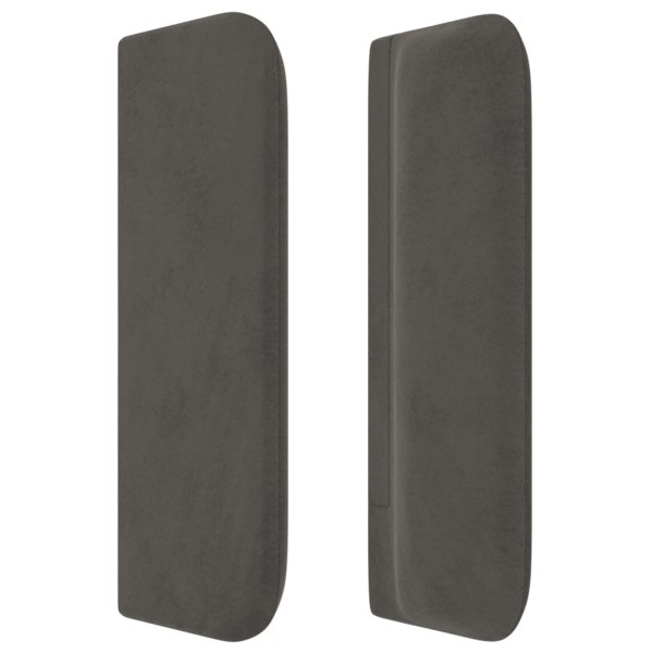 Cabecero de terciopelo gris oscuro 83x16x78/88 cm Cabecero de terciopelo gris oscuro 83x16x78/88 cm