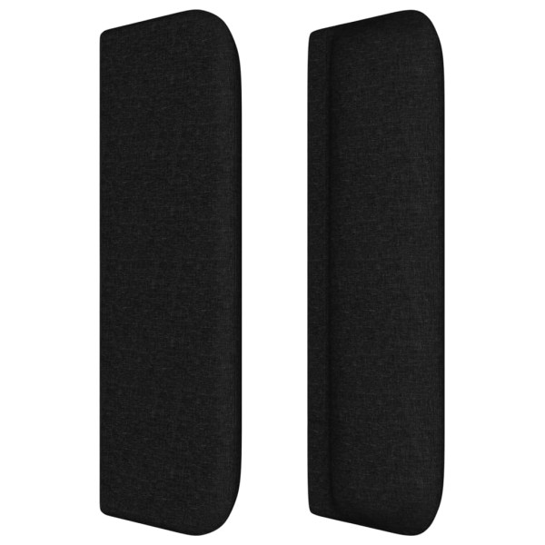 Cabecero de tela negro 103x16x78/88 cm Cabecero de tela negro 103x16x78/88 cm
