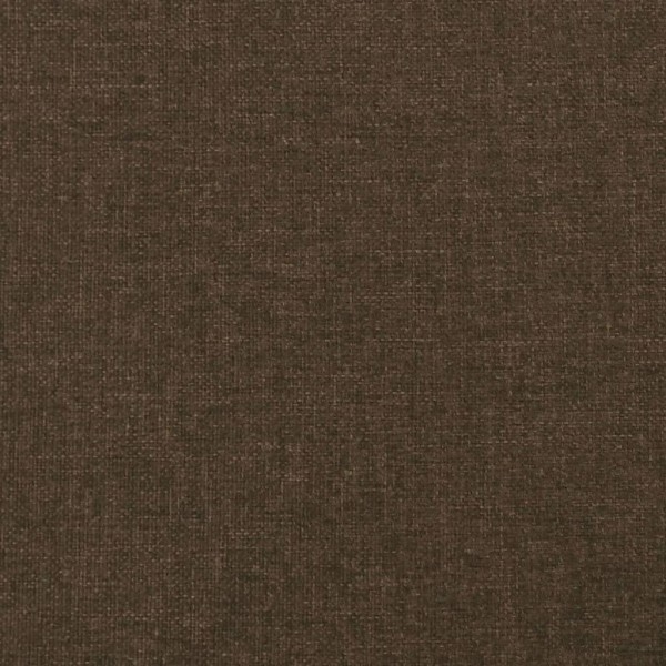 Cabecero con orejas de tela marrón oscuro 183x16x118/128 cm Cabecero con orejas de tela marrón oscuro 183x16x118/128 cm