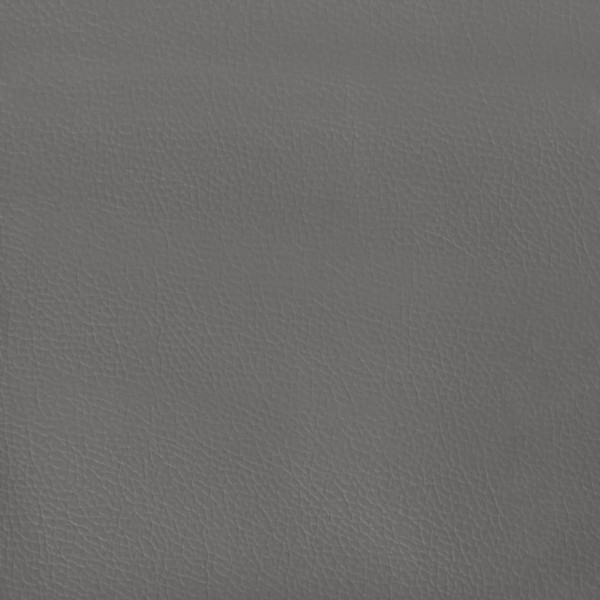 Cabecero con orejas cuero sintético gris 163x16x118/128cm Cabecero con orejas cuero sintético gris 163x16x118/128cm
