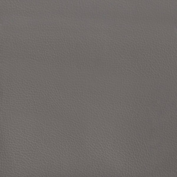 Cabecero con orejas cuero sintético gris 103x16x118/128cm Cabecero con orejas cuero sintético gris 103x16x118/128cm