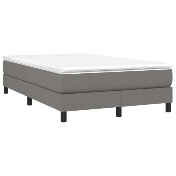 Estructura de cama box spring tela gris oscuro 120x200 cm Estructura de cama box spring tela gris oscuro 120x200 cm