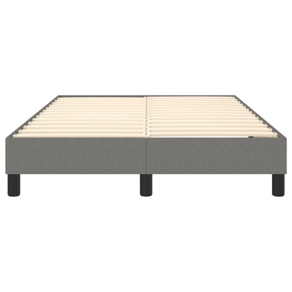 Estructura de cama box spring tela gris oscuro 120x200 cm Estructura de cama box spring tela gris oscuro 120x200 cm