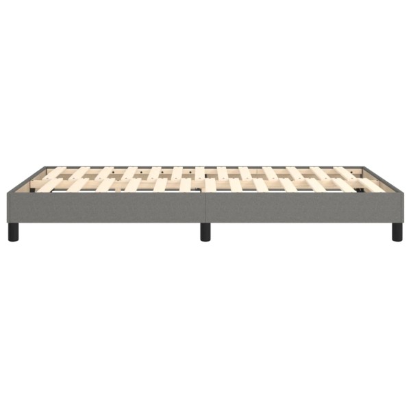 Estructura de cama box spring tela gris oscuro 120x200 cm Estructura de cama box spring tela gris oscuro 120x200 cm