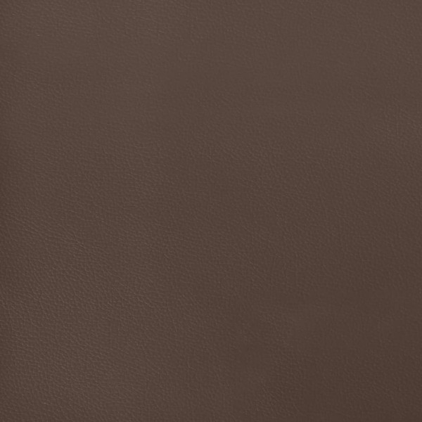 Estructura de cama box spring cuero sintético marrón 90x190 cm Estructura de cama box spring cuero sintético marrón 90x190 cm