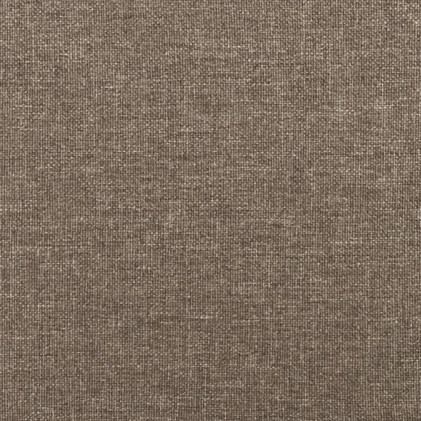 Estructura de cama box spring tela gris taupe 100x200 cm
