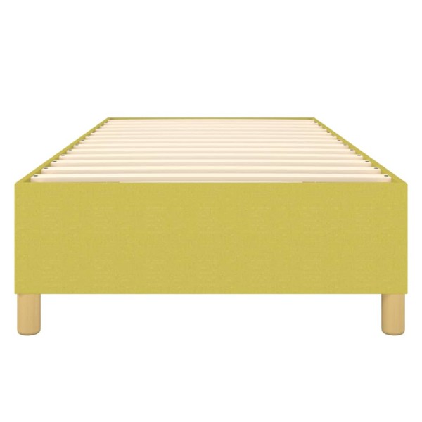 Estructura de cama box spring tela verde 80x200 cm Estructura de cama box spring tela verde 80x200 cm