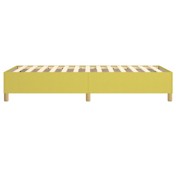 Estructura de cama box spring tela verde 80x200 cm Estructura de cama box spring tela verde 80x200 cm