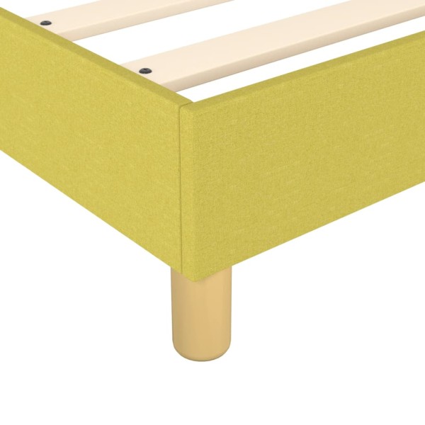 Estructura de cama box spring tela verde 80x200 cm Estructura de cama box spring tela verde 80x200 cm