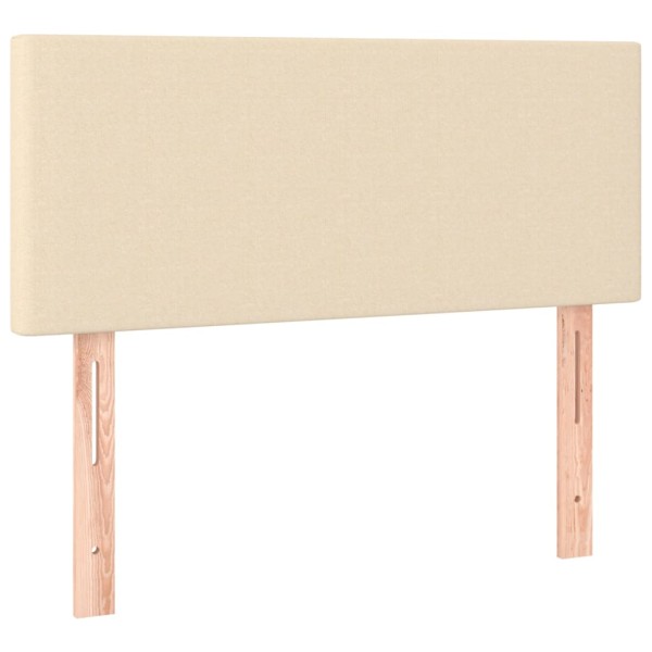 Cabecero con LED de tela color crema 100x5x78/88 cm Cabecero con LED de tela color crema 100x5x78/88 cm