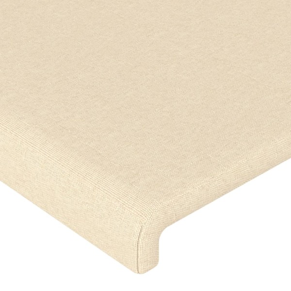Cabecero con LED de tela color crema 100x5x78/88 cm Cabecero con LED de tela color crema 100x5x78/88 cm