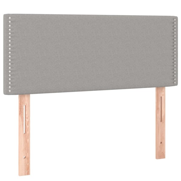 Cabecero con LED de tela gris claro 90x5x78/88 cm Cabecero con LED de tela gris claro 90x5x78/88 cm