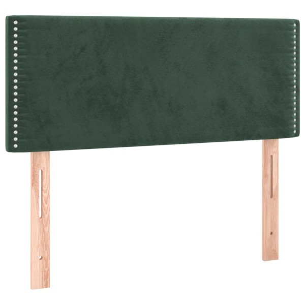 Cabecero con LED de terciopelo verde oscuro 80x5x78/88 cm Cabecero con LED de terciopelo verde oscuro 80x5x78/88 cm
